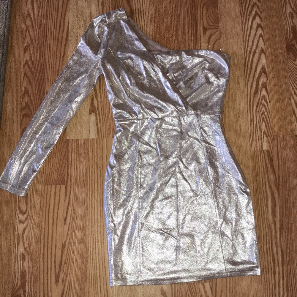 Silver party dress